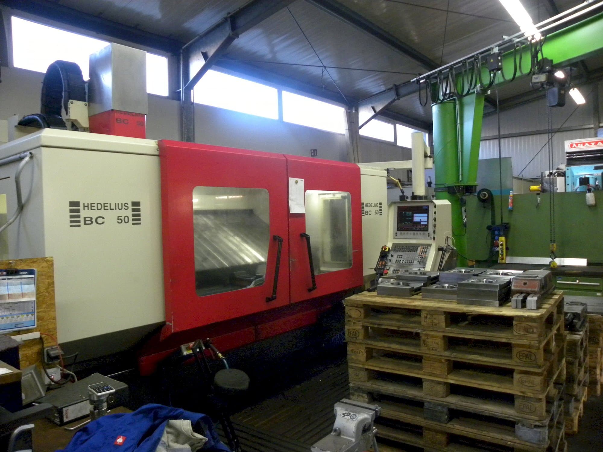 Prikaz stroja HEDELIUS BC-50 sprijeda