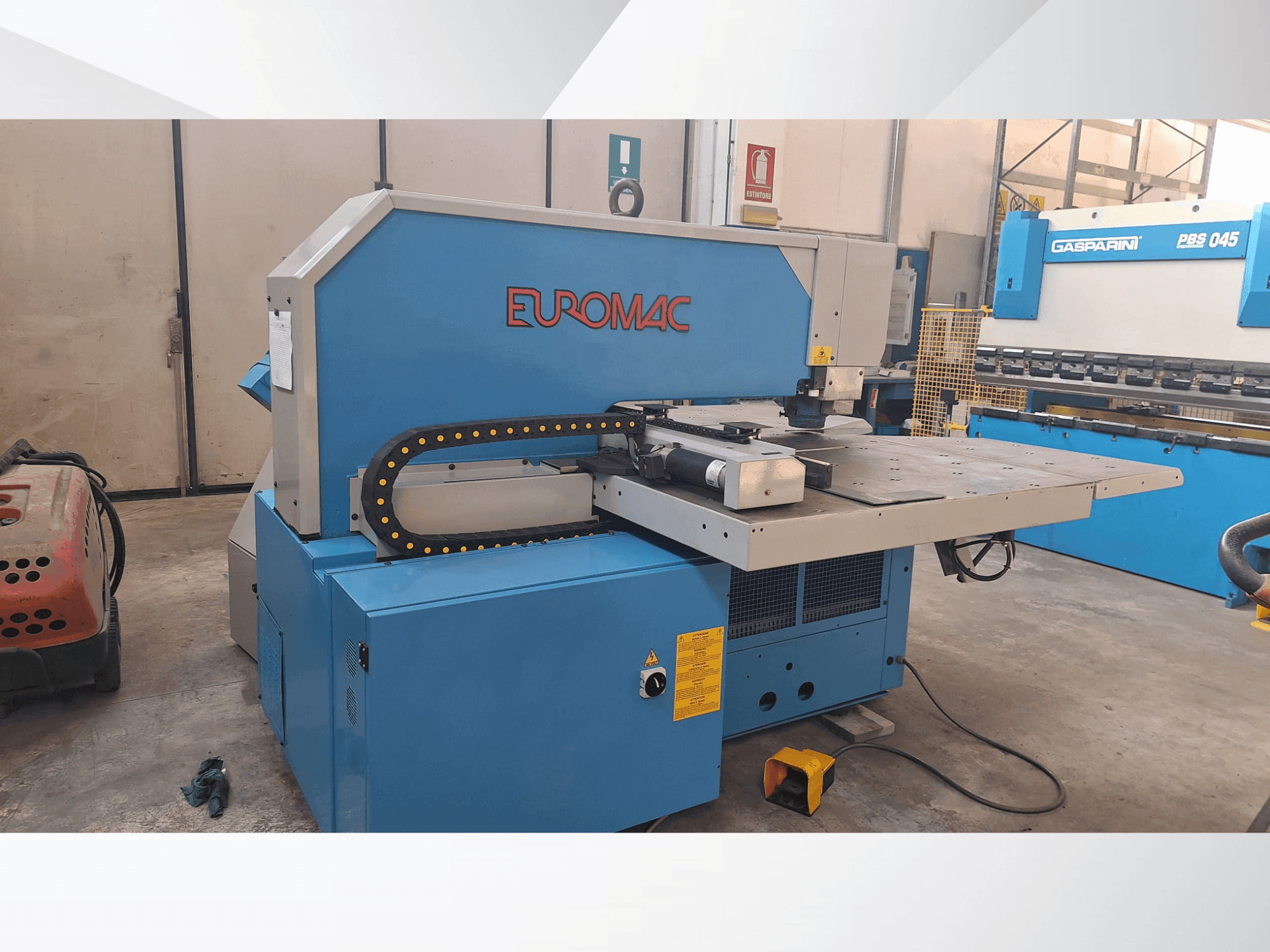 Prikaz  stroja Euromac BX 1000/50  sprijeda