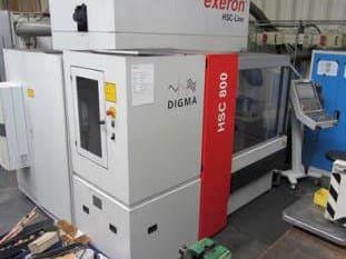 Prikaz  stroja Exeron HSC 800  sprijeda