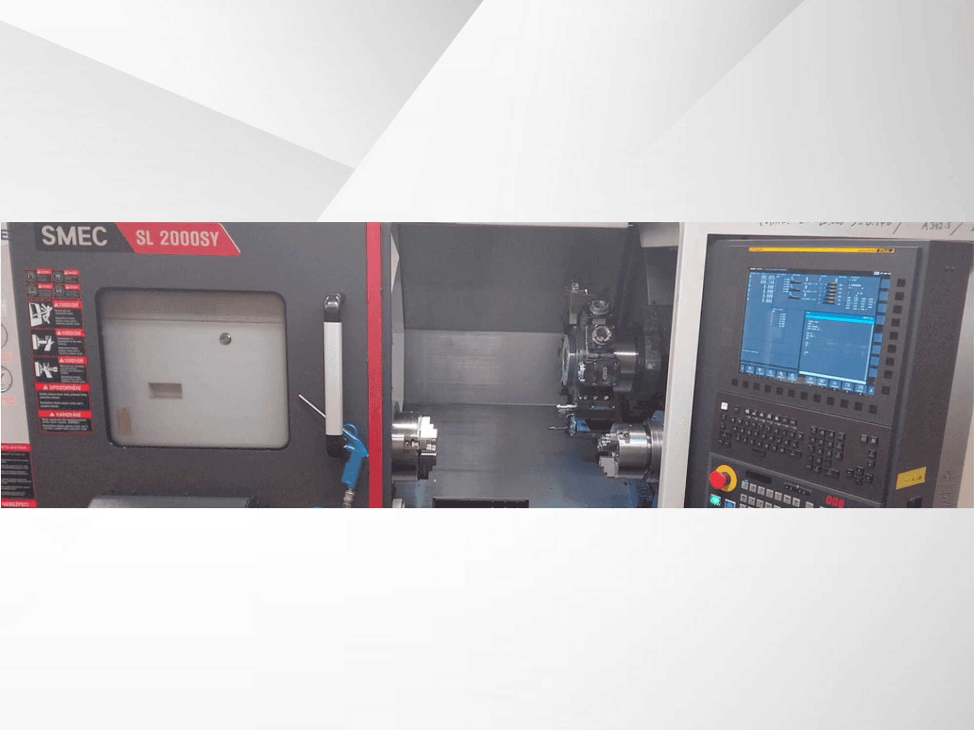 Prikaz stroja SMEC SL 2000SY sprijeda
