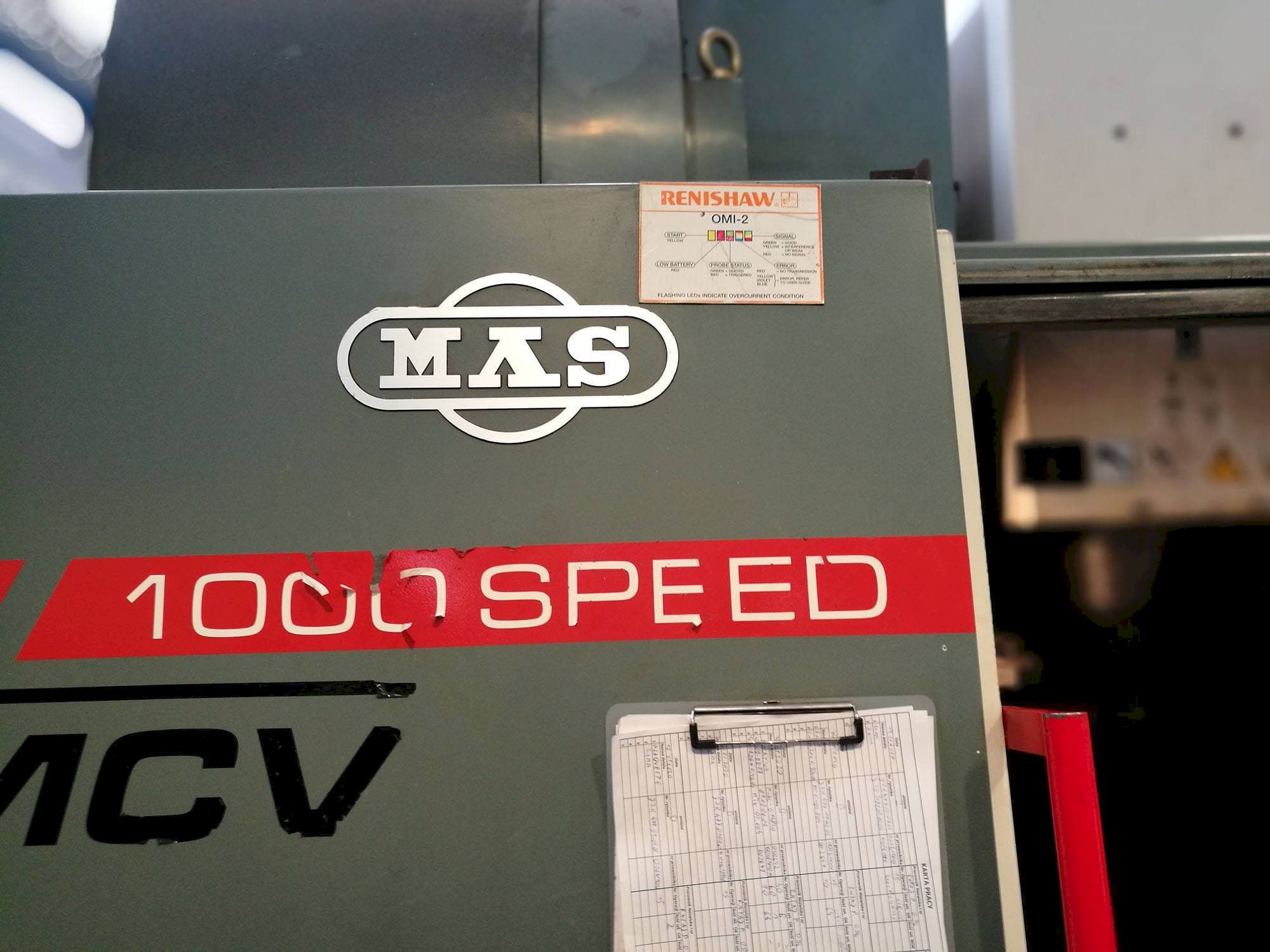 Prikaz stroja KOVOSVIT MAS MCV 1000 SPEED sprijeda