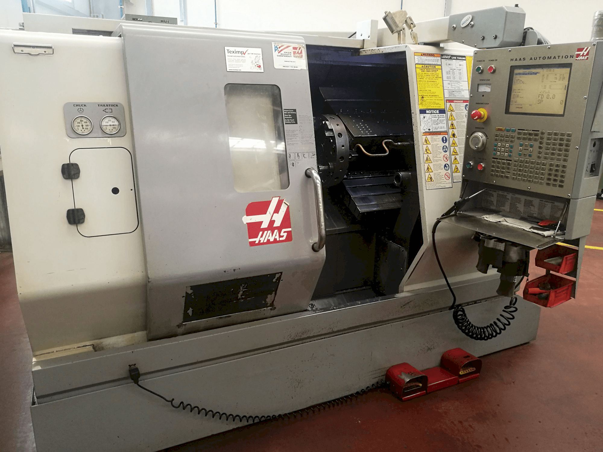 Prikaz stroja HAAS SL-20THE slijeva