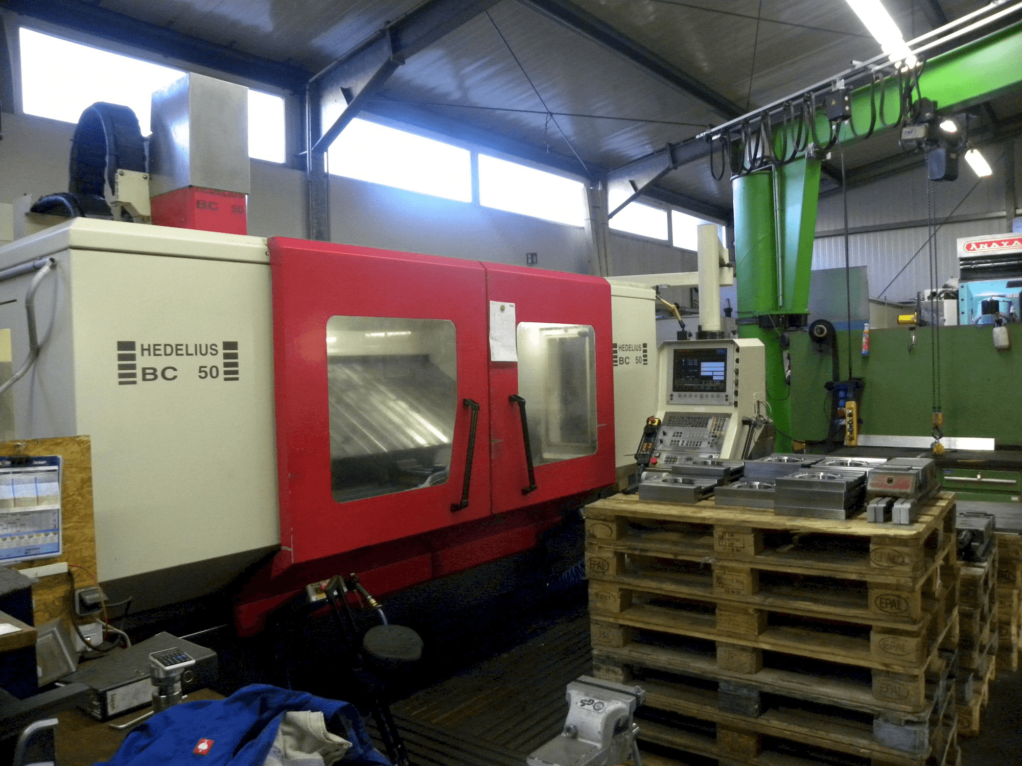 Prikaz stroja HEDELIUS BC-50 sprijeda