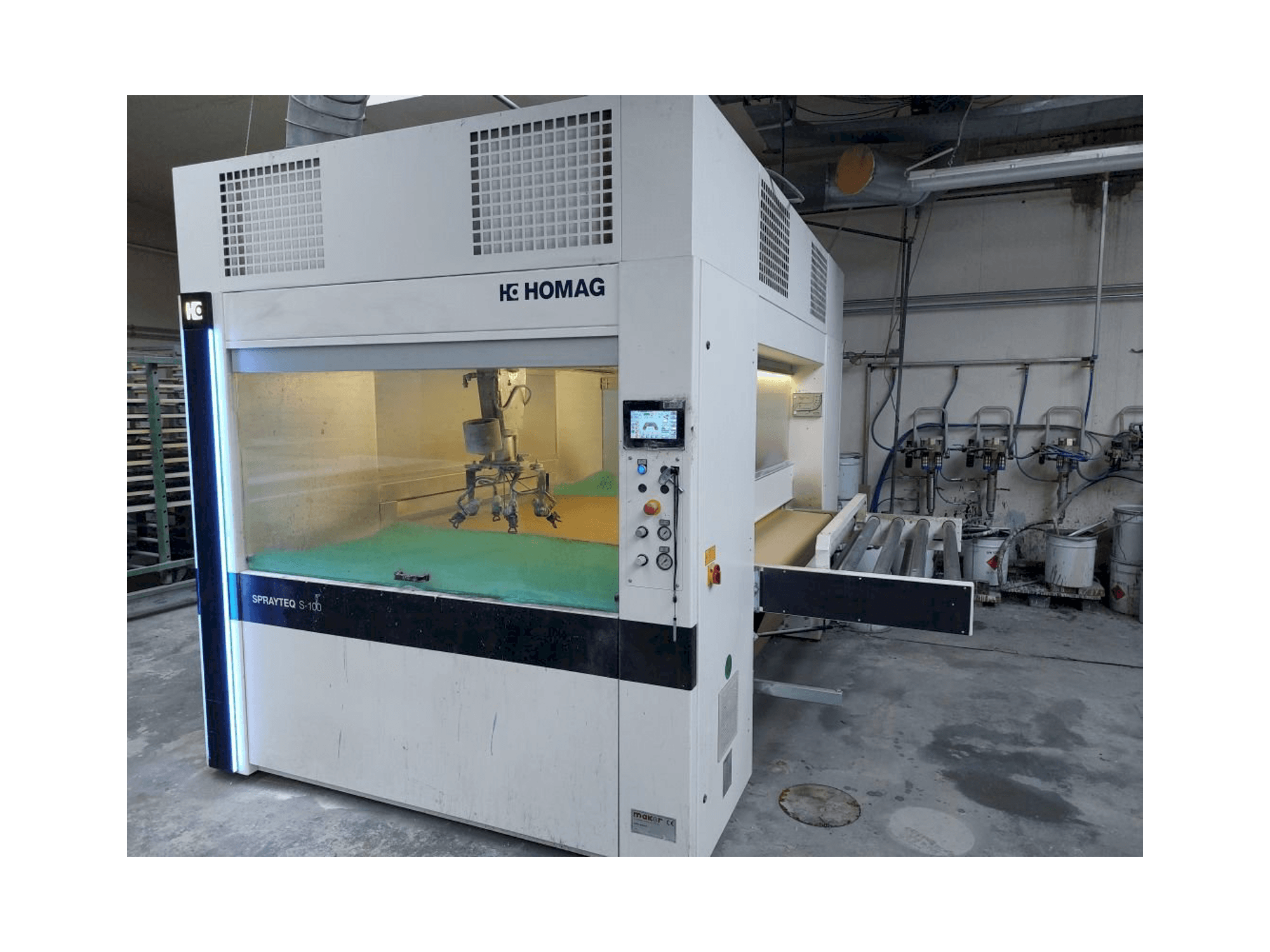 Prikaz stroja HOMAG SPRAYTEQ S-100 sprijeda
