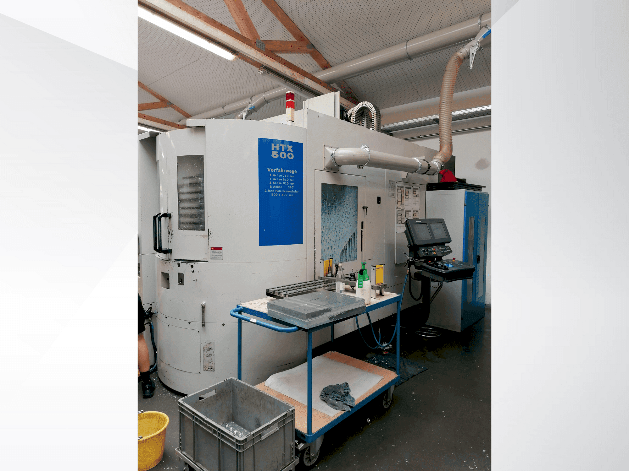 Prikaz stroja Hurco HTX 500 sprijeda