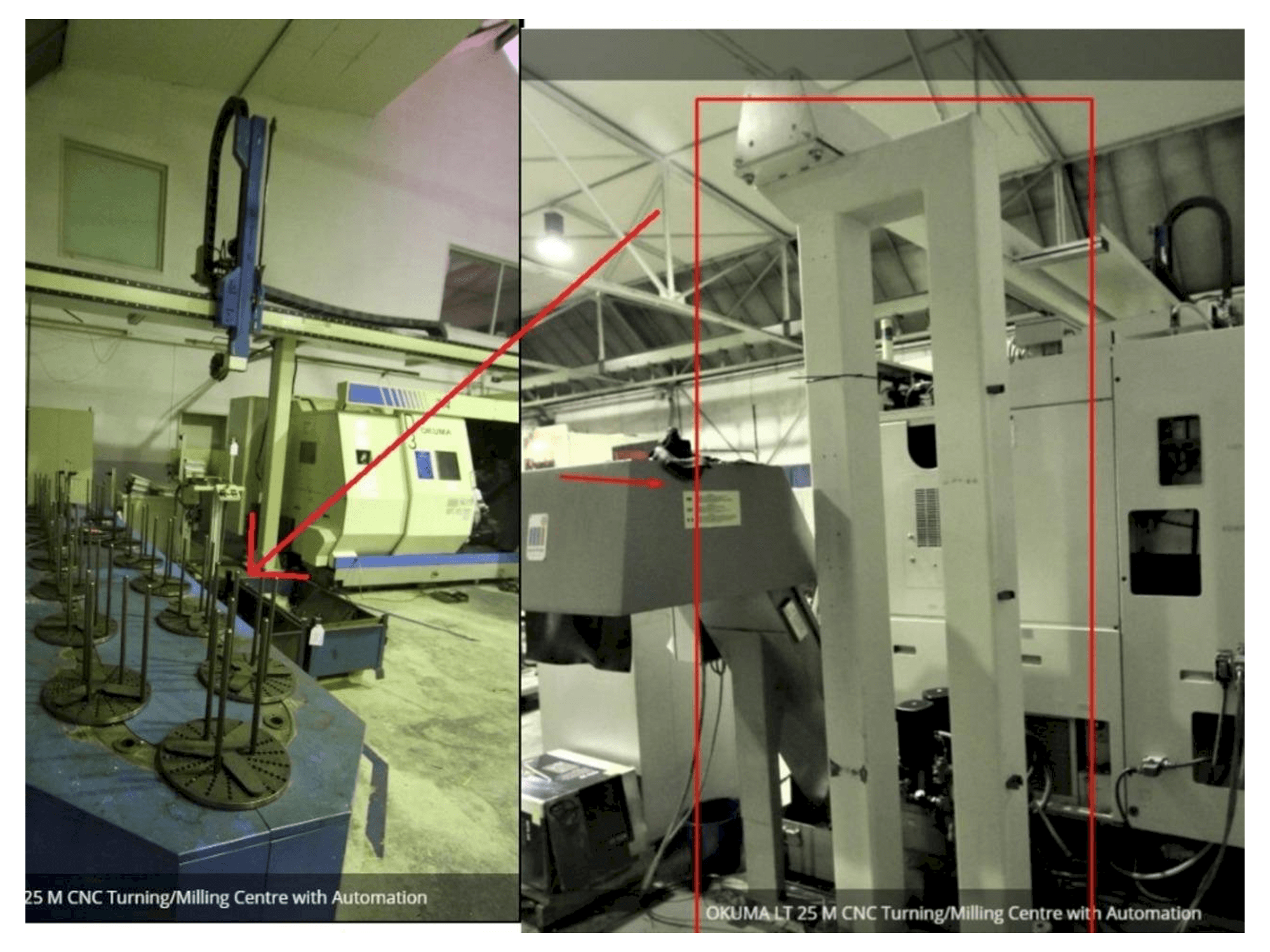 Prikaz stroja Okuma LT 25 M sprijeda