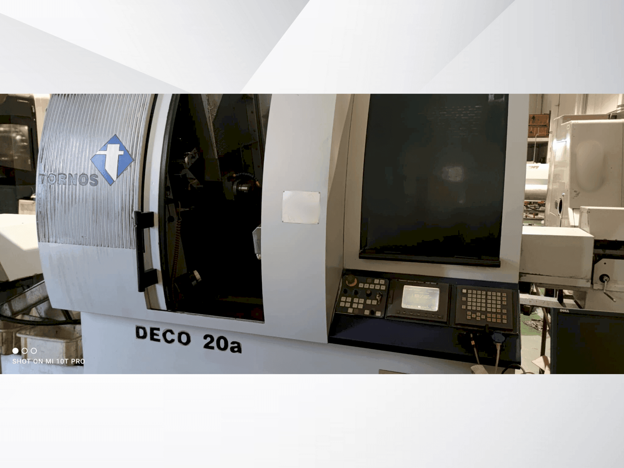 Prikaz stroja Tornos-Bechler Deco 20a sprijeda