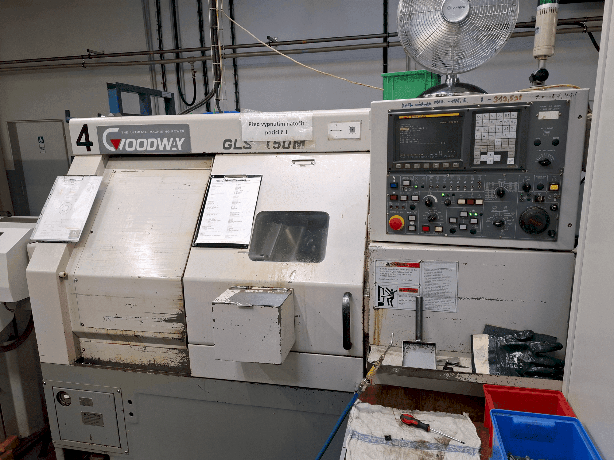 Prikaz stroja Goodway GLS 150M sprijeda