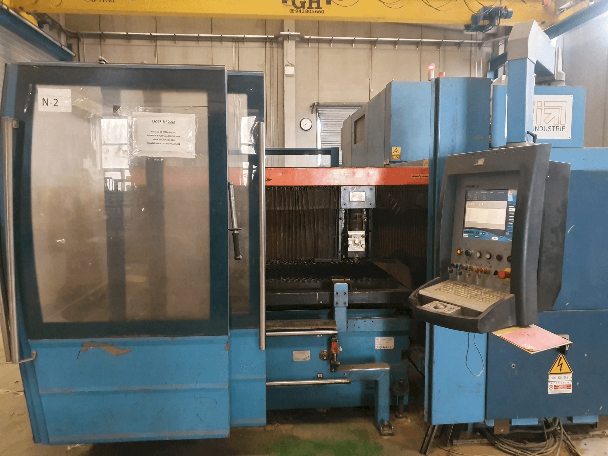 Prikaz stroja Prima Industrie Platino 1530HS sprijeda