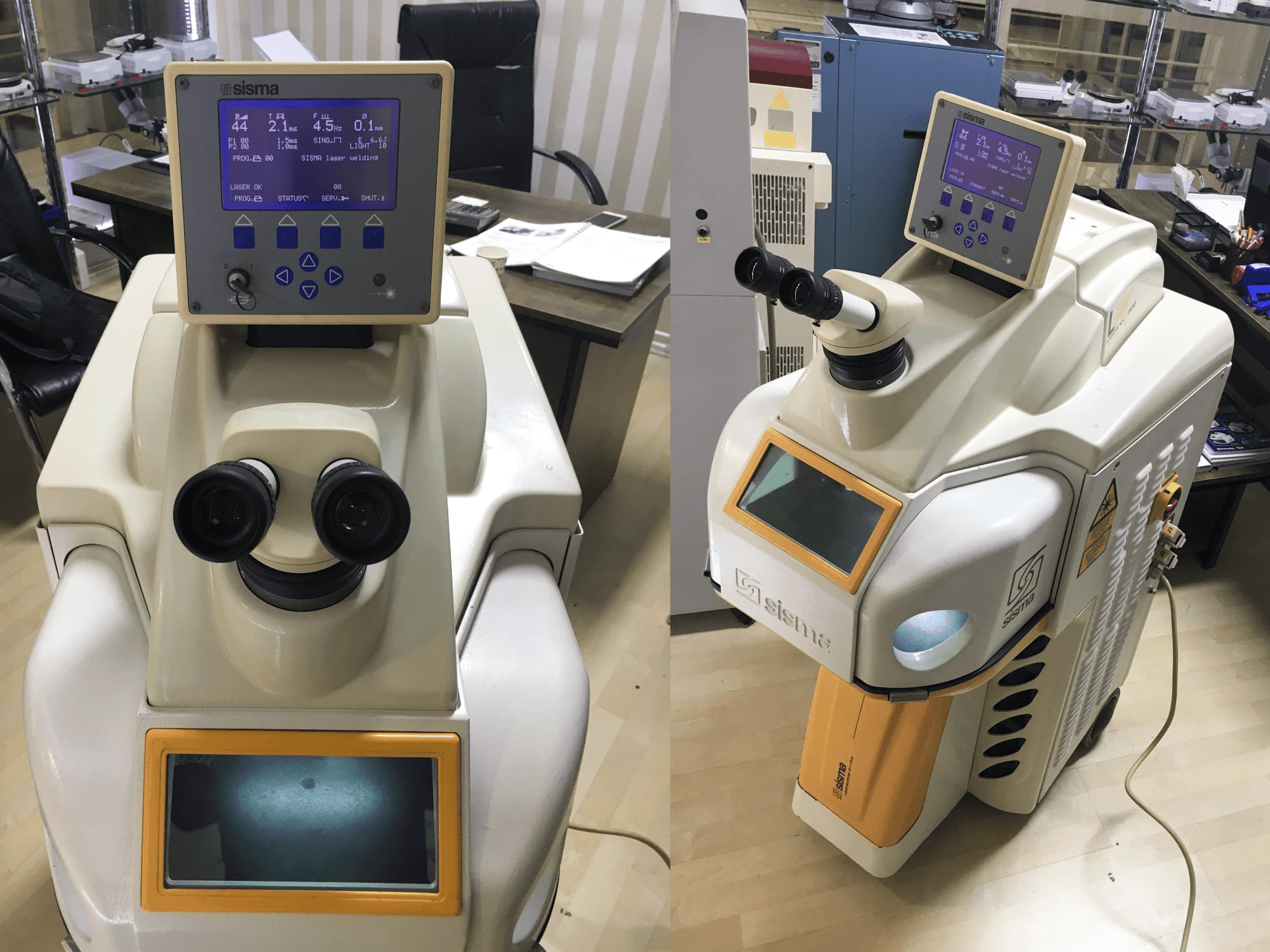 Prikaz stroja Sisma LM 500 sprijeda