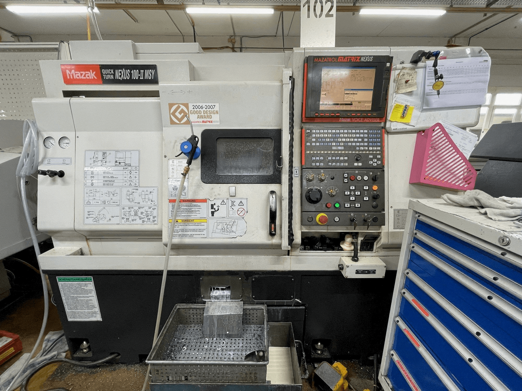 Prikaz stroja Mazak QUICK TURN NEXUS 100-II MSY sprijeda