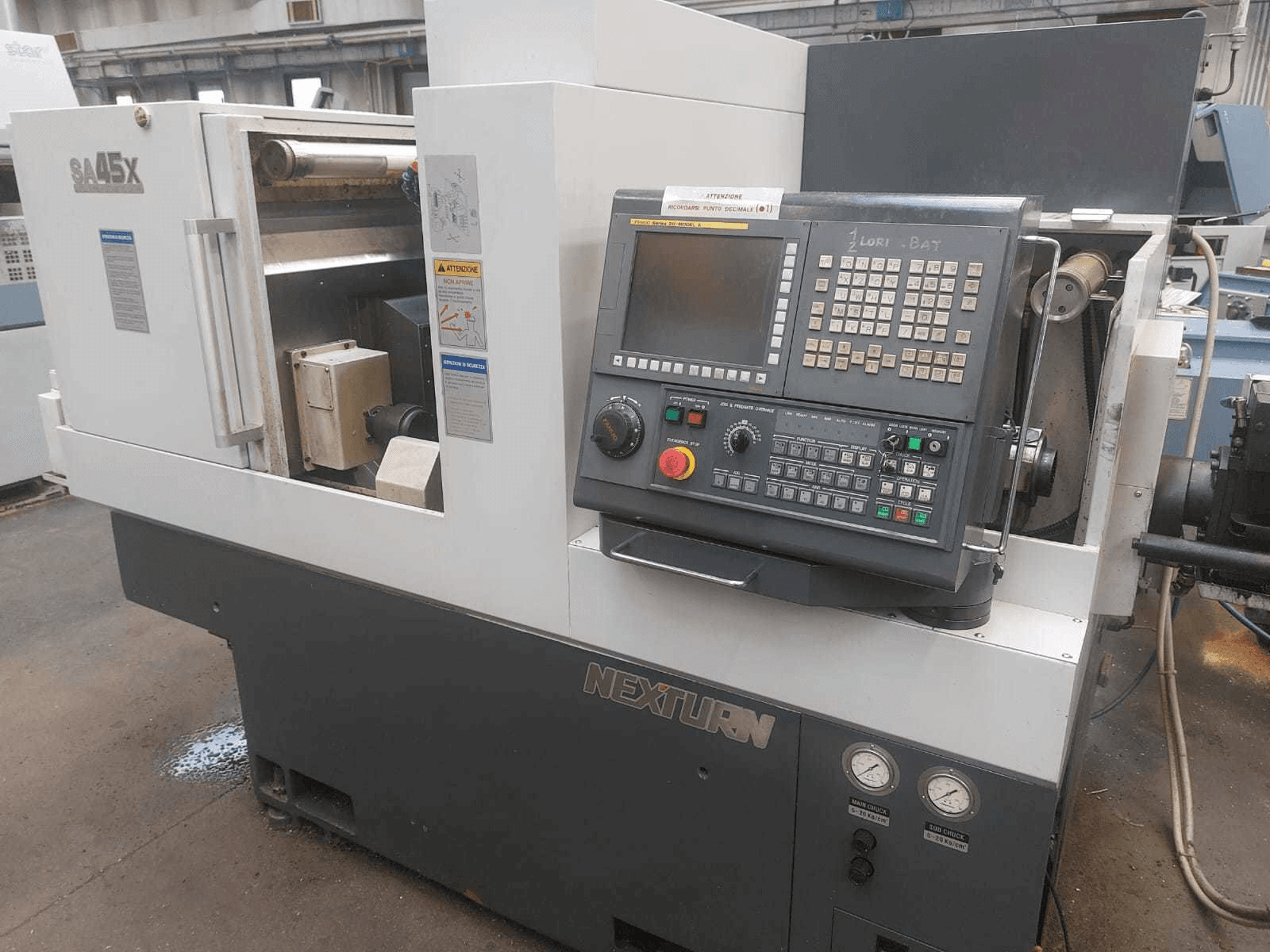 Prikaz stroja Nexturn SA 45X sprijeda