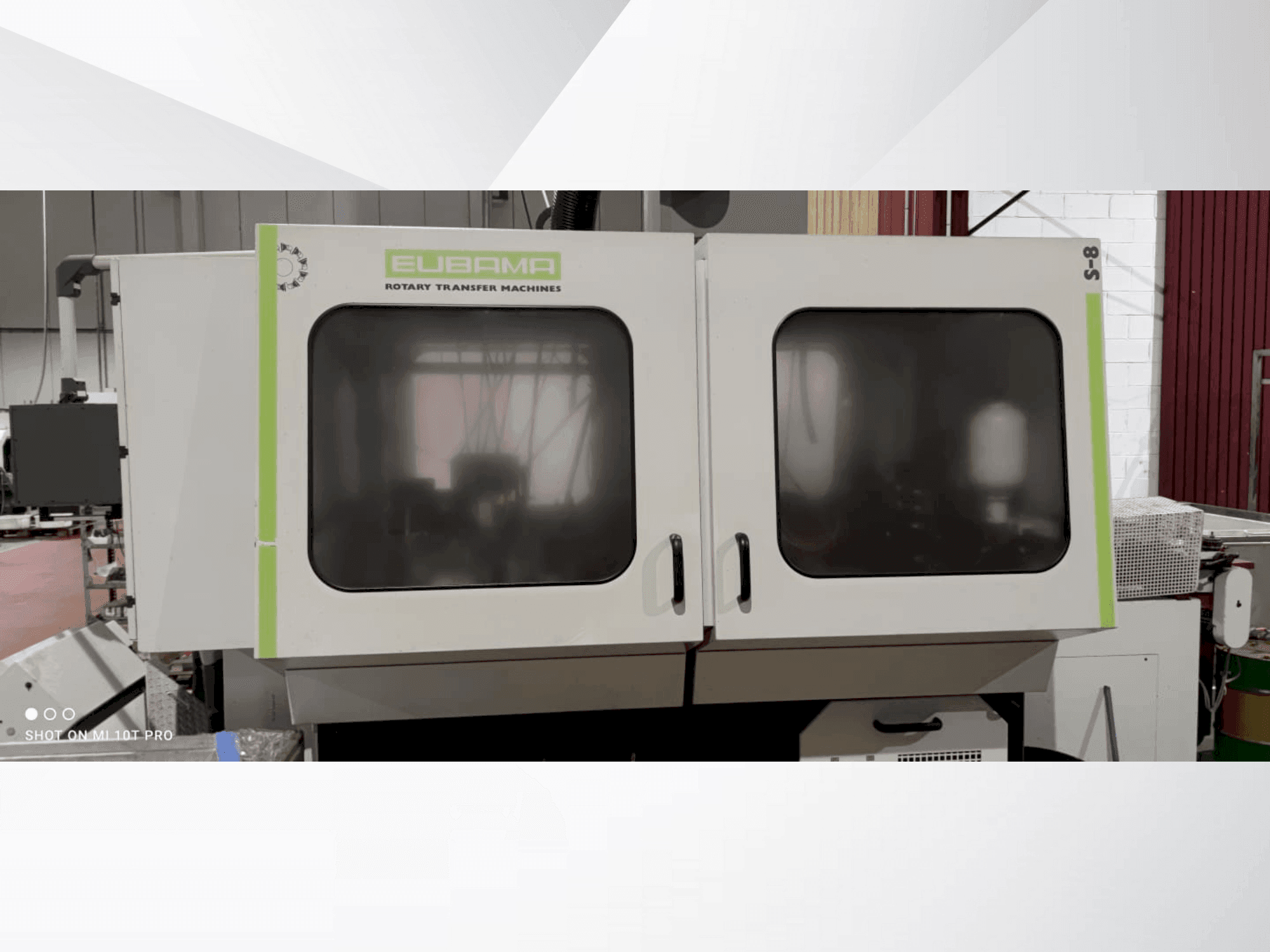 Prikaz stroja EUBAMA S8 sprijeda