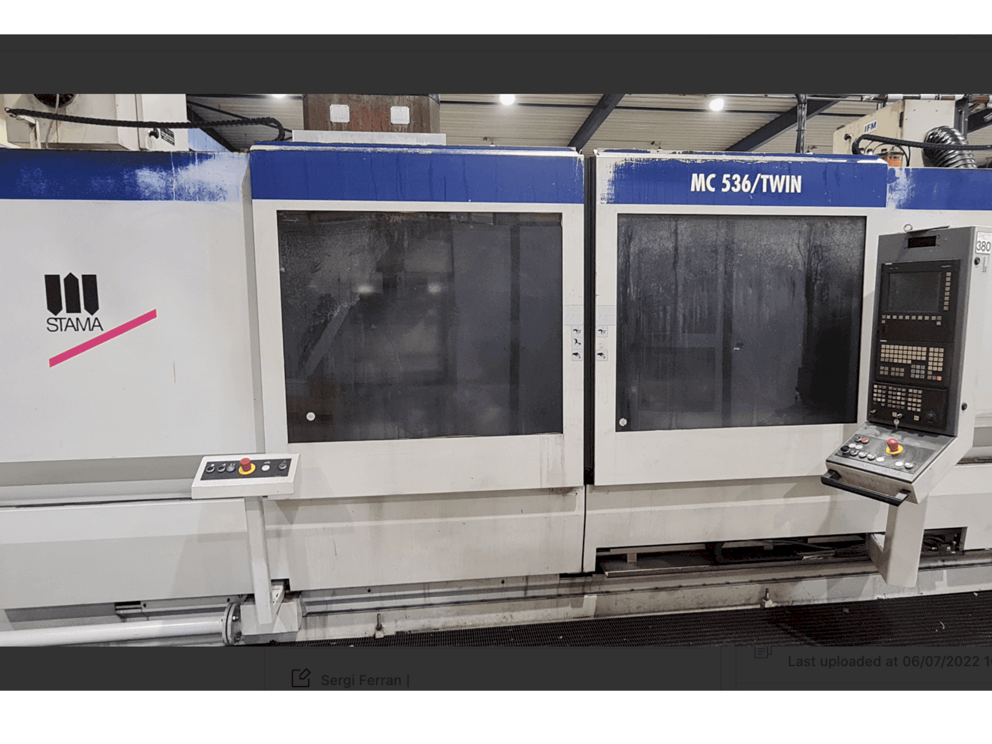 Prikaz stroja STAMA MC536/Twin sprijeda