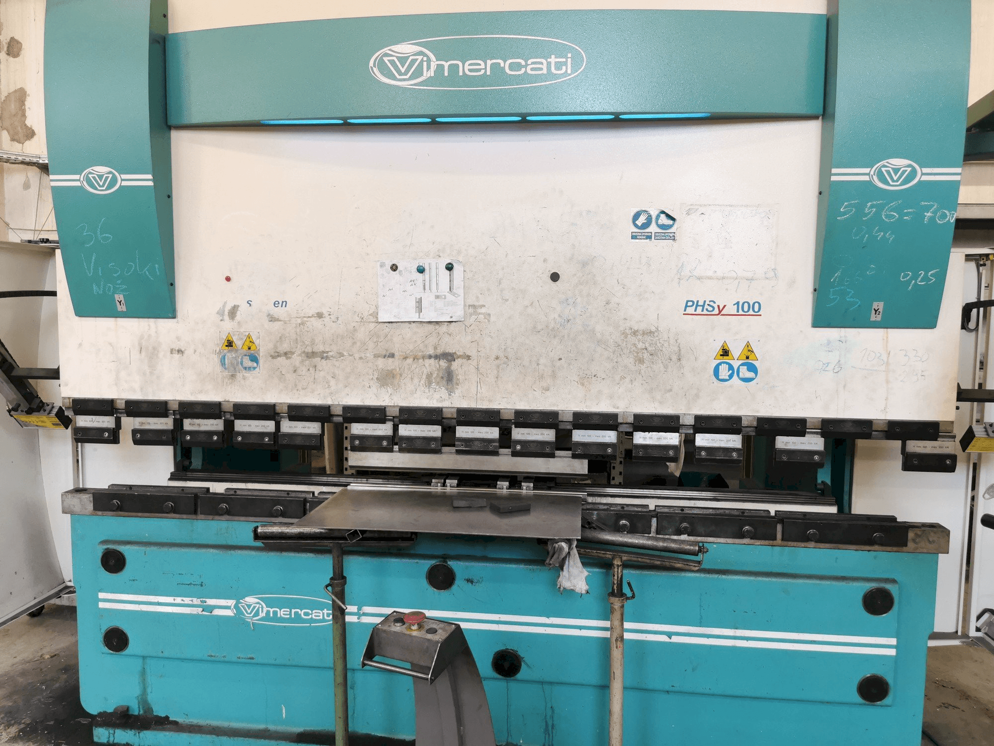 Prikaz stroja Vimercati PHSY 100x3050 sprijeda