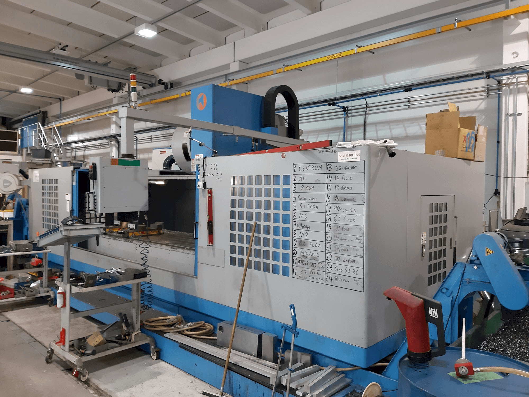 Prikaz stroja Takumi V32 sprijeda