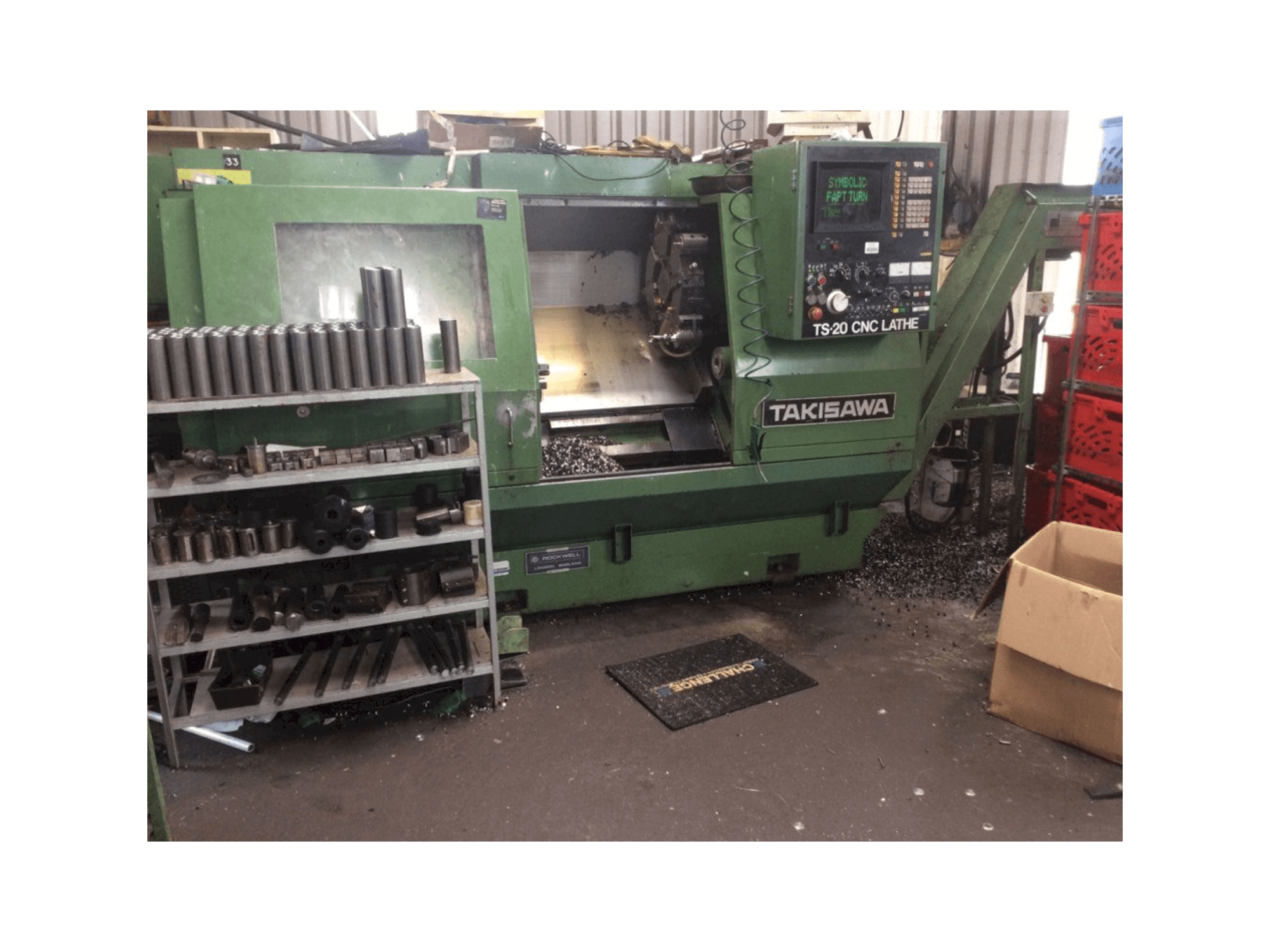 Prikaz stroja Takisawa TS-20 sprijeda