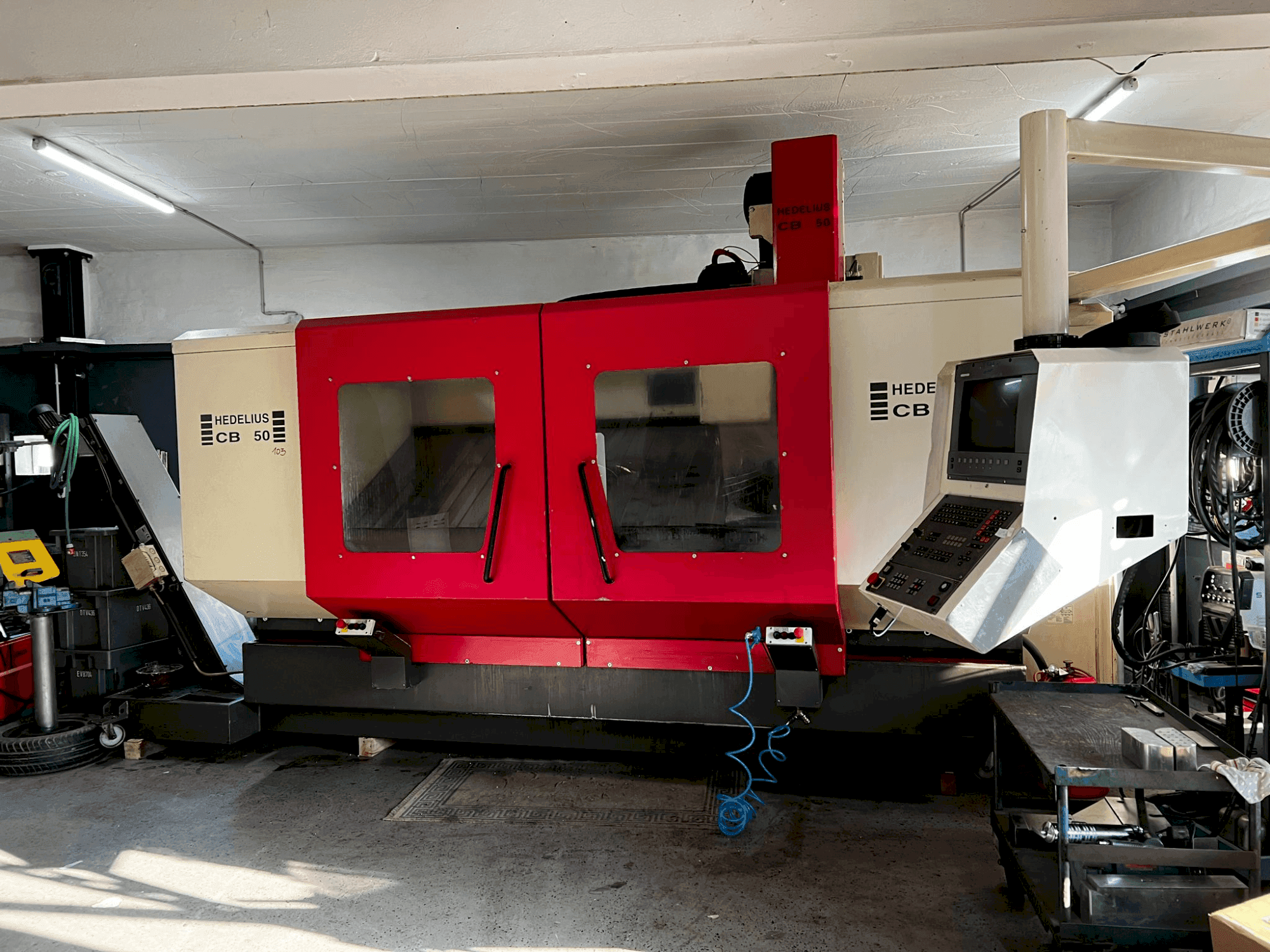 Prikaz stroja HEDELIUS CB 50 sprijeda