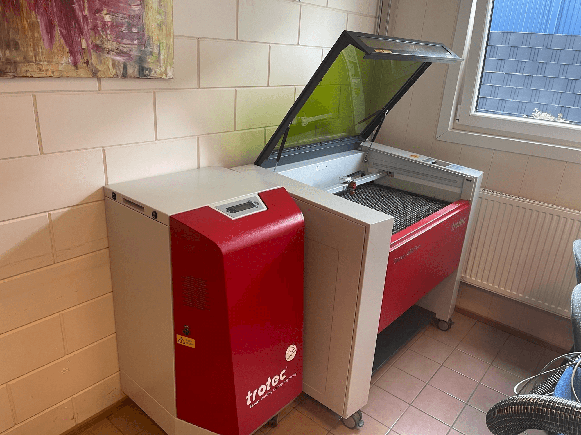 Prikaz stroja Trotec Speedy 360 flexx sprijeda