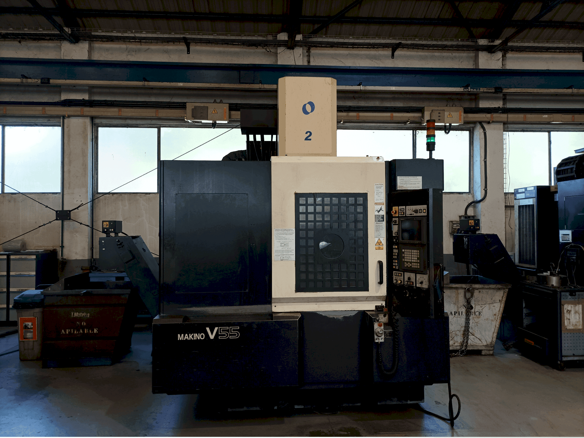 Prikaz stroja Makino V55-A15 sprijeda