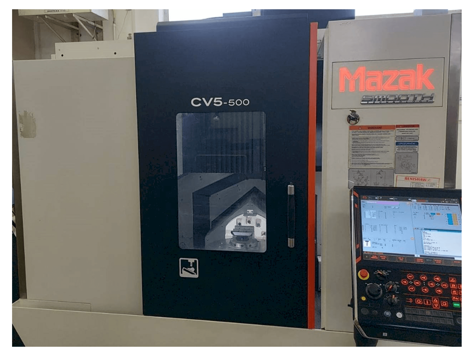 Prikaz stroja Mazak CV5-500 sprijeda
