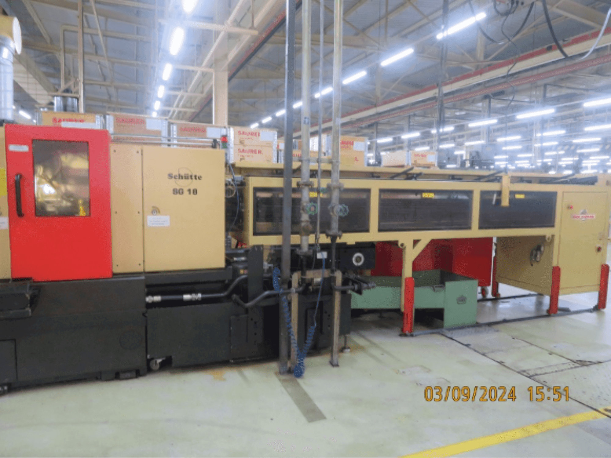 Prikaz stroja Schütte SG18 sprijeda