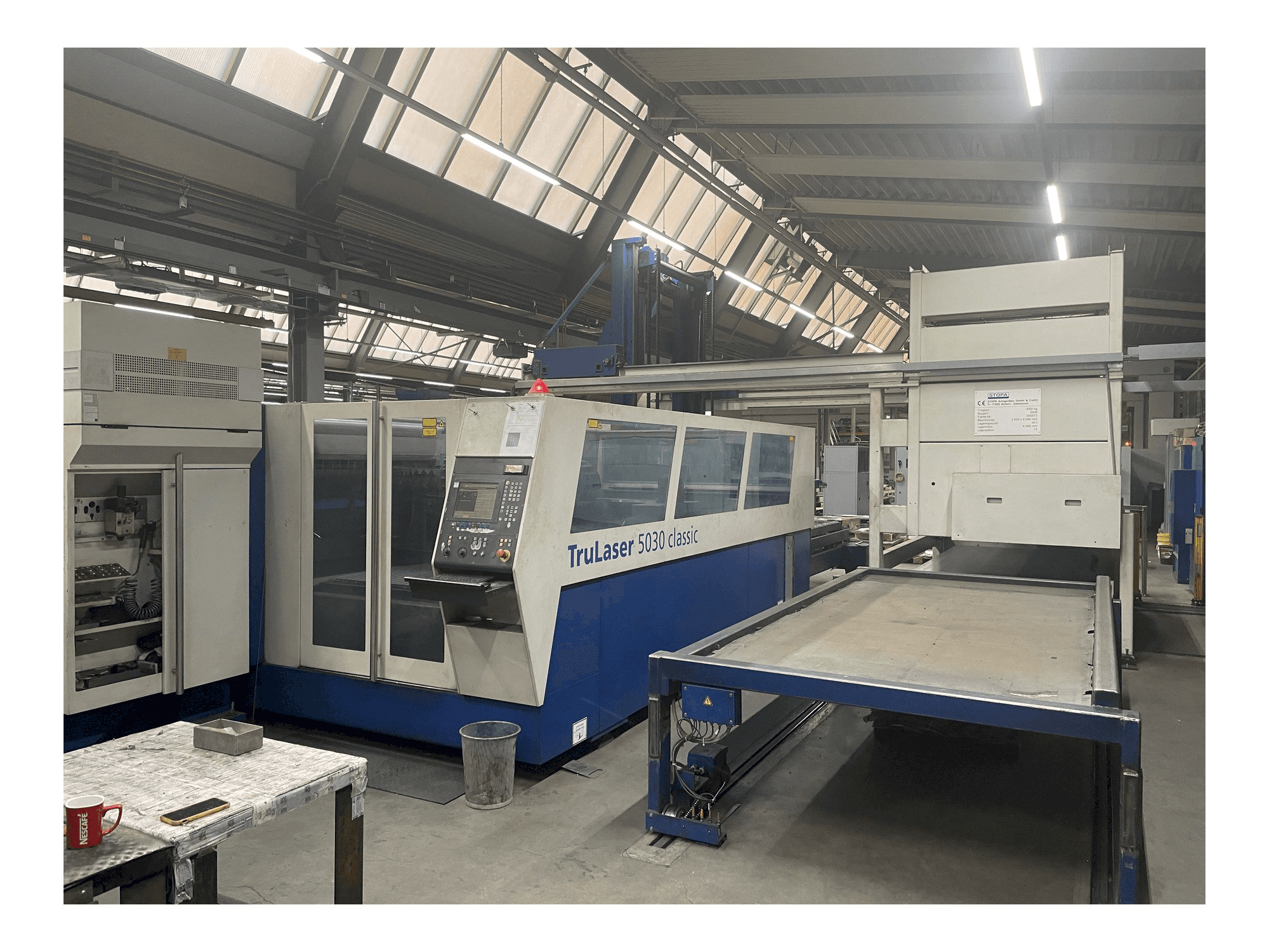 Prikaz stroja Trumpf L5030 Classic + Pallet Master zdesna