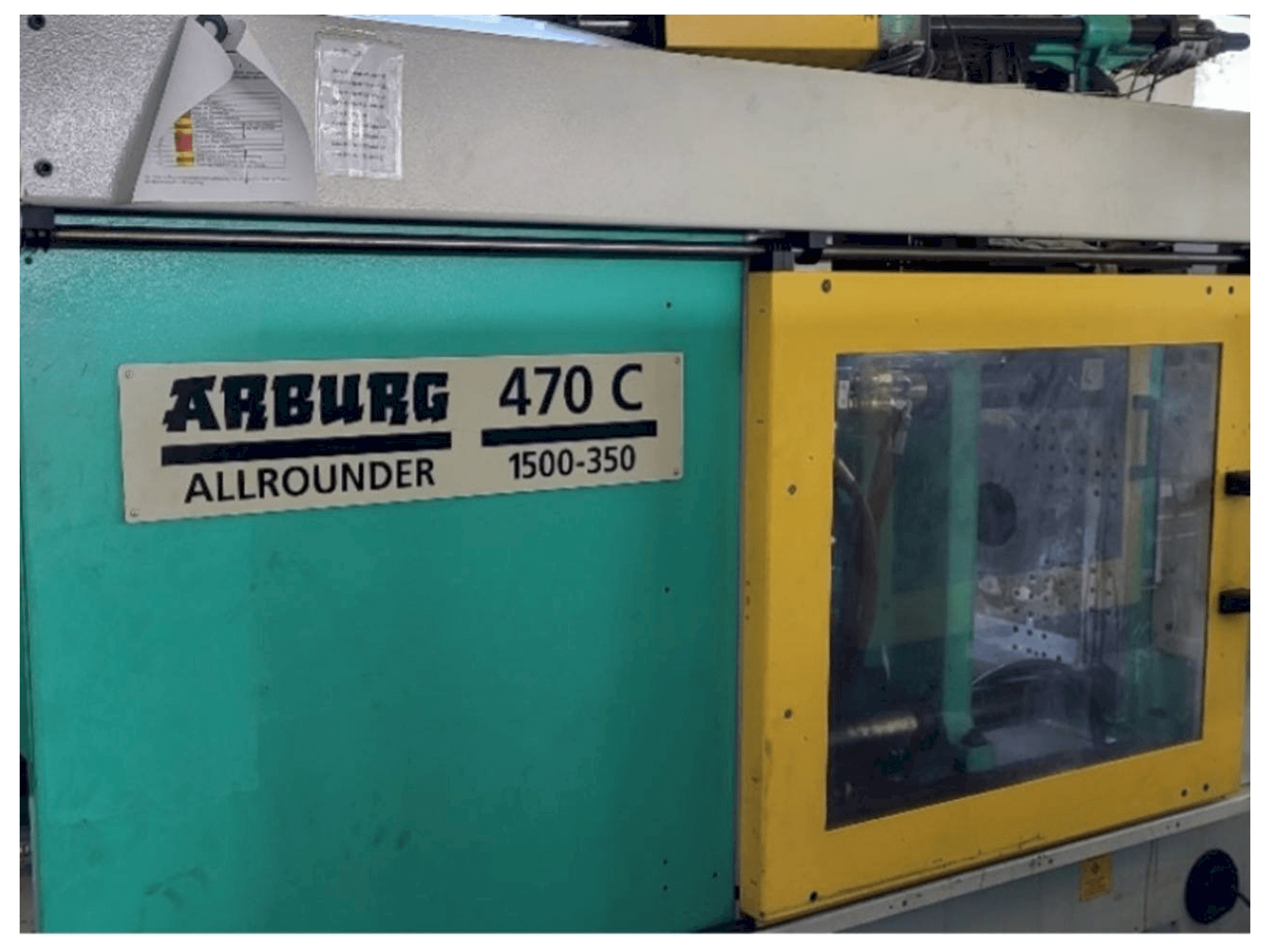 Prikaz stroja Arburg Allrounder 470C 1500 - 350/150 sprijeda
