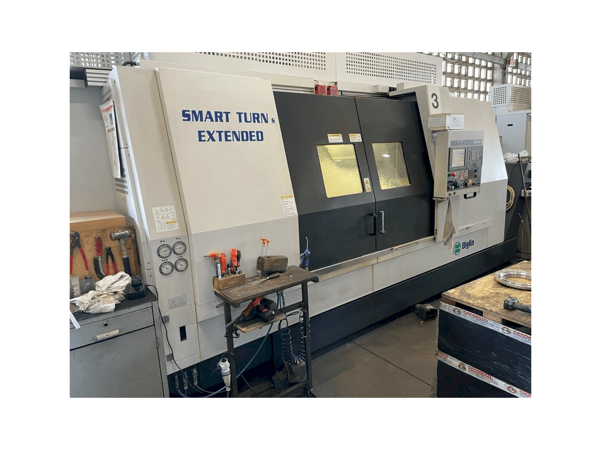 Prikaz stroja Biglia Smart Turn S Extended sprijeda