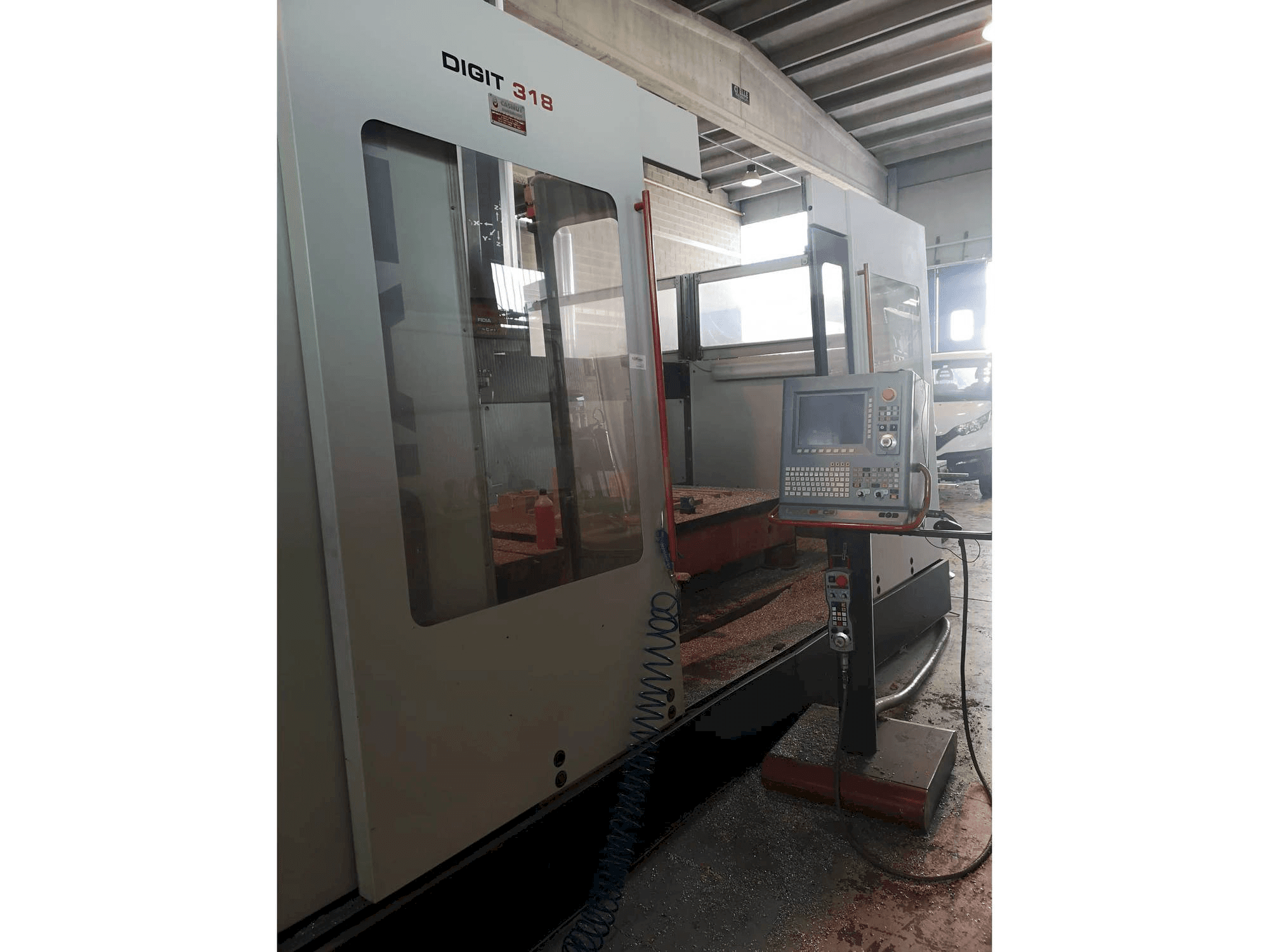 Prikaz lijeve strane stroja Fidia DIGIT 318 FH