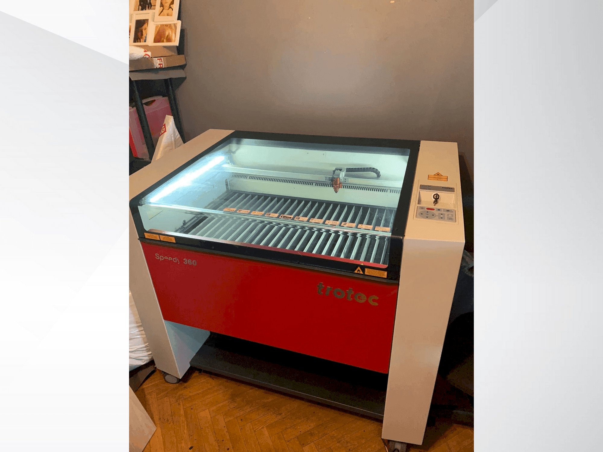 Prikaz stroja Trotec Speedy 360 sprijeda