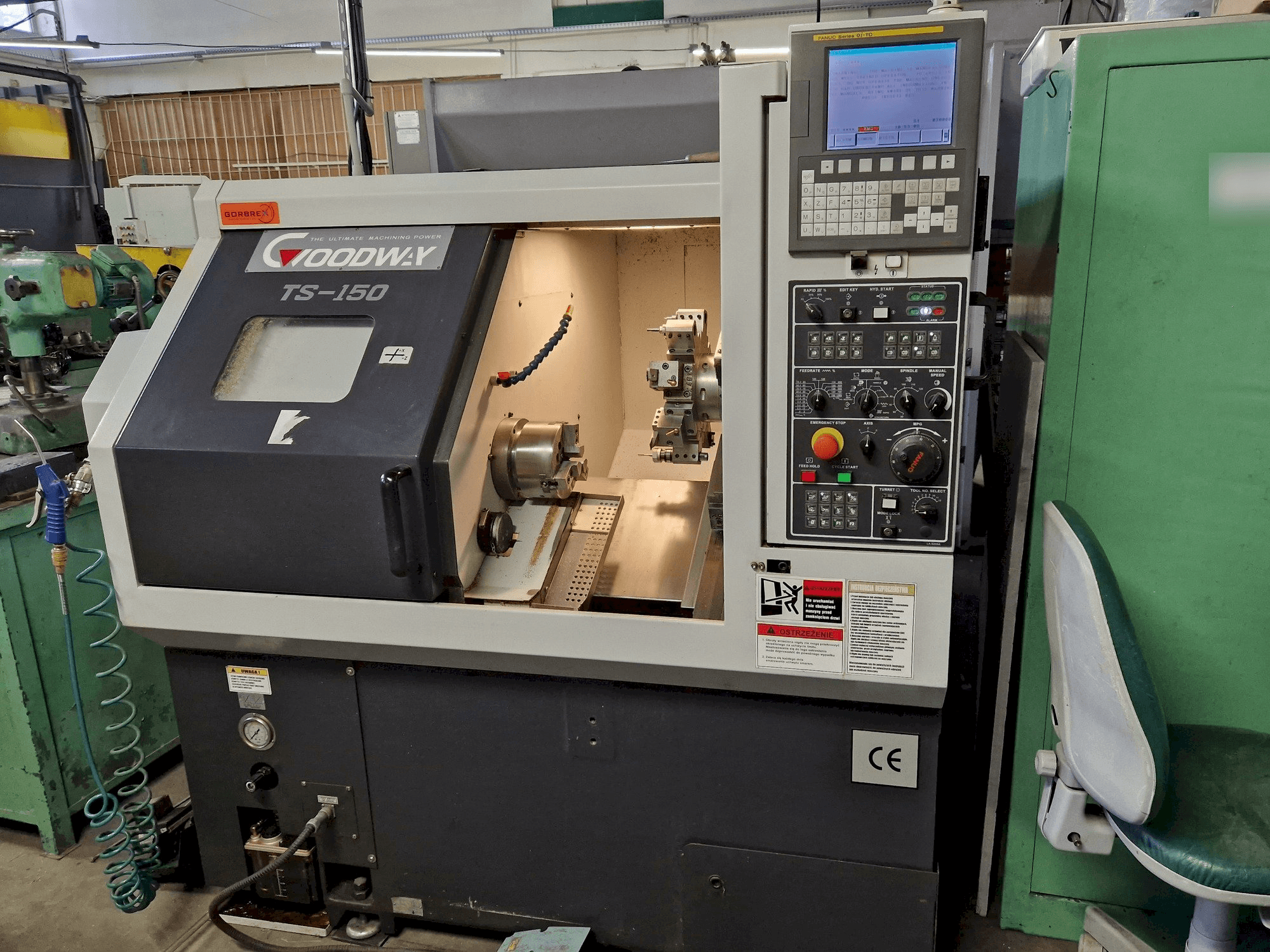 Prikaz stroja Goodway TS-150M sprijeda